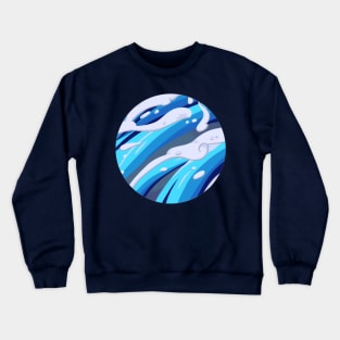 Tanjiro Water Print Circular Crewneck Sweatshirt